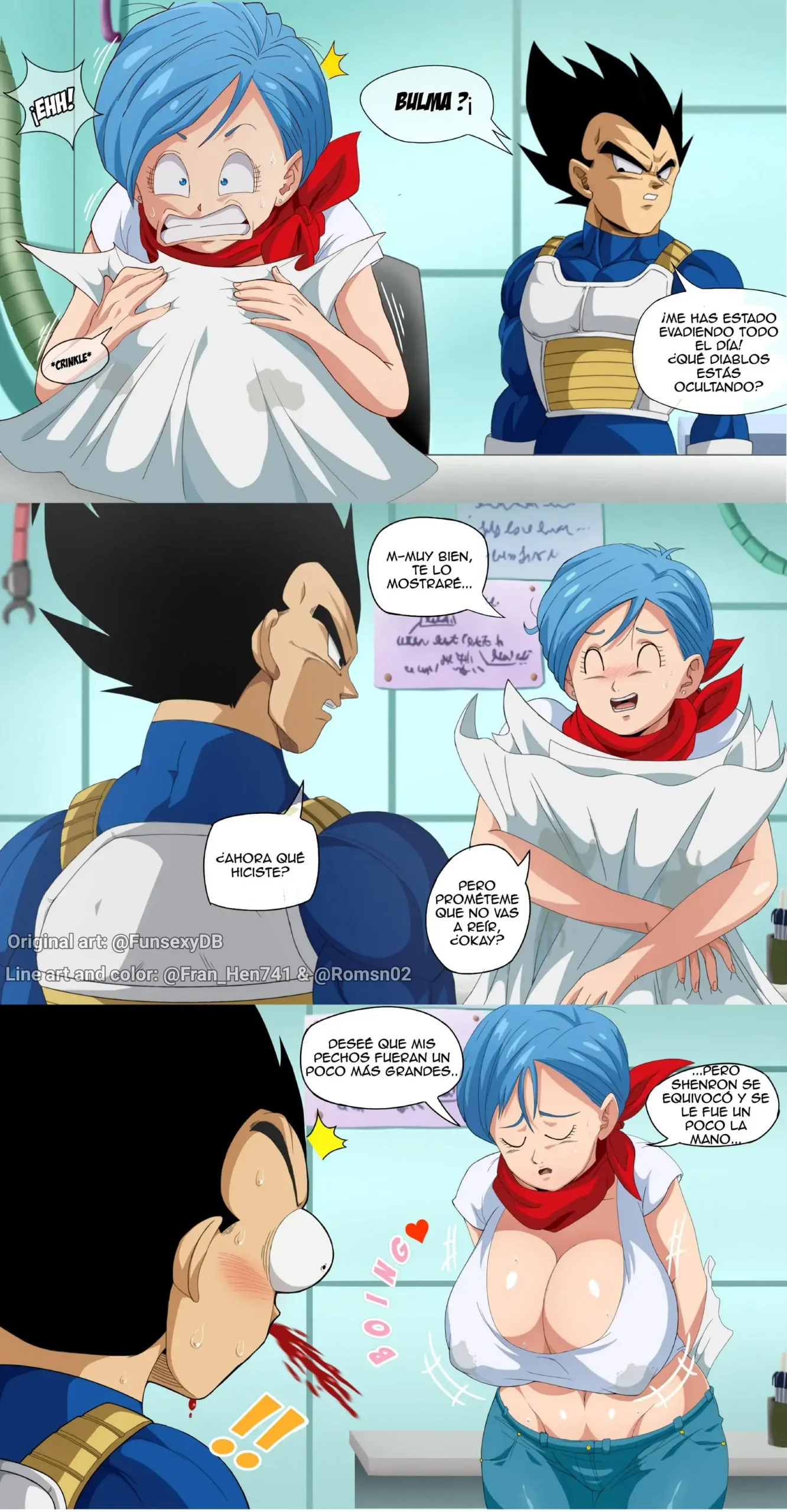 Las Nuevas Tetas De Bulma [FunsexyDB] [Español] - Comic Porno | Comiqueta  XXX