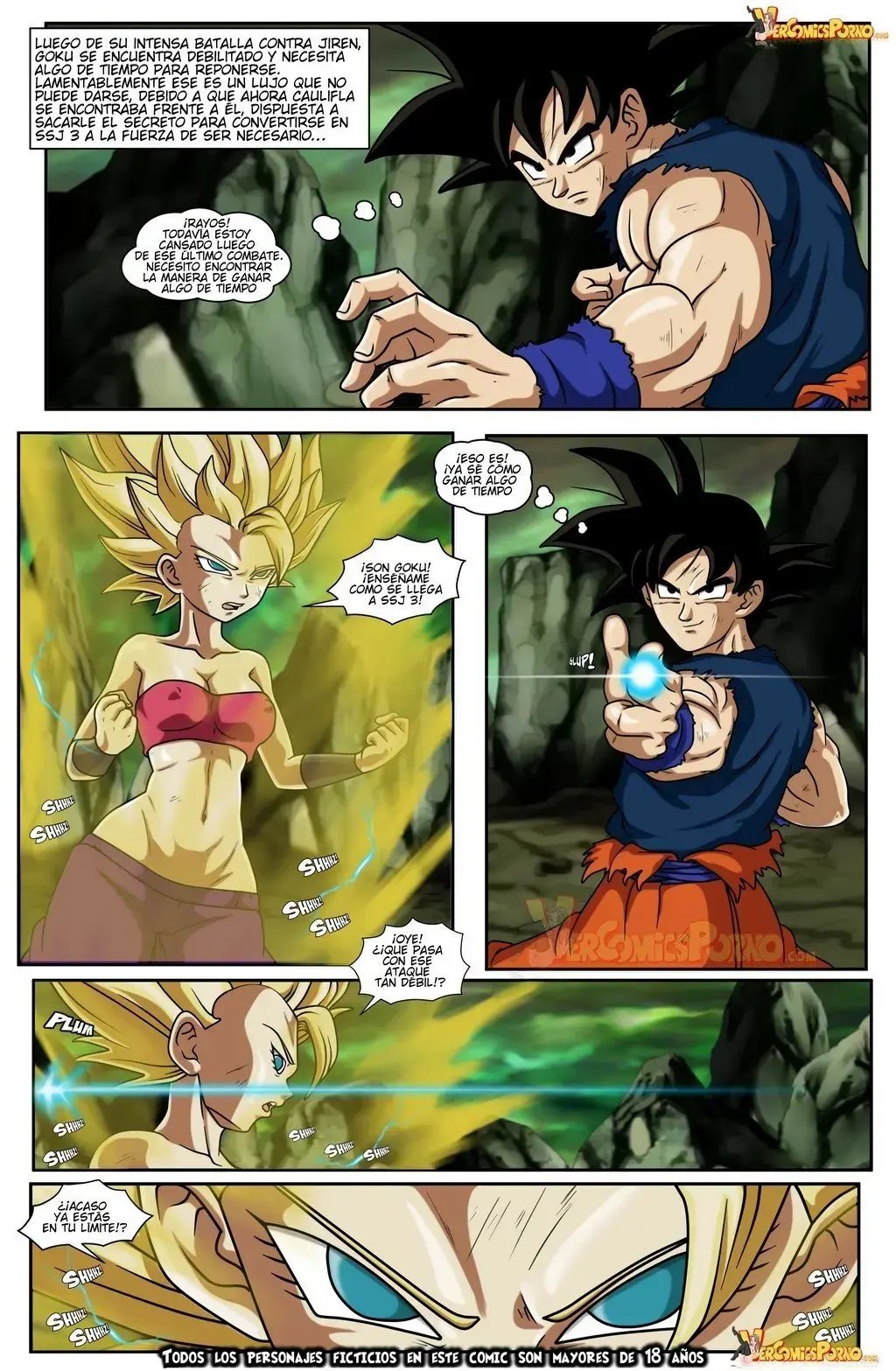 Goku se folla a kefla